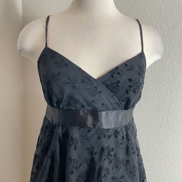 Vintage Y2K Necessary Objects Medium Mini Dress Empire Waist Babydoll Whimsigoth - Picture 5 of 12